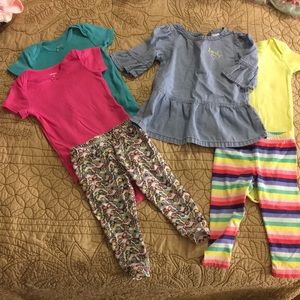 2 Carter’s girl outfits size 9M